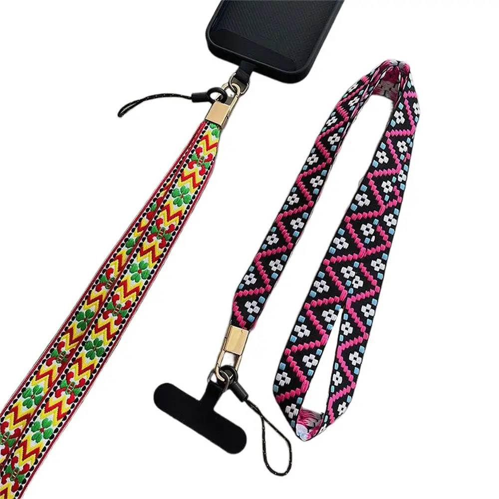 

Phone Cases Cross-body Phone Lanyard Ethnic Style Advanced Mobile Phone Chain Embroidery Extended Cellphone Strap Women Girls