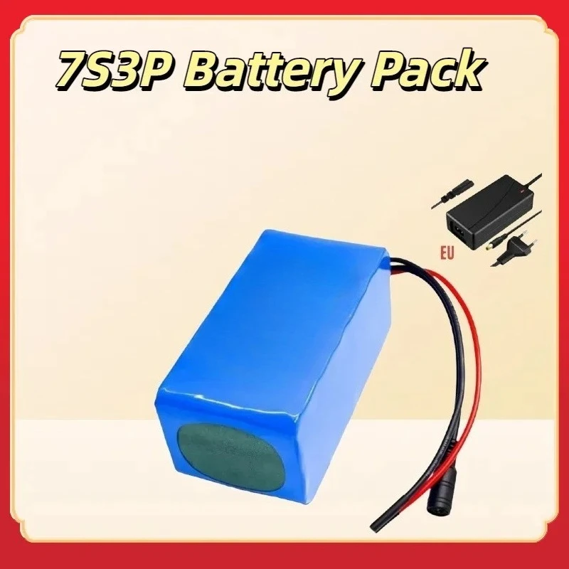 

100% New 24V 100000mAh Rechargeable 7S3P Battery Pack (18650 Lithium Cells),for Wheelchair &scooter, Durable 24V Power Supply