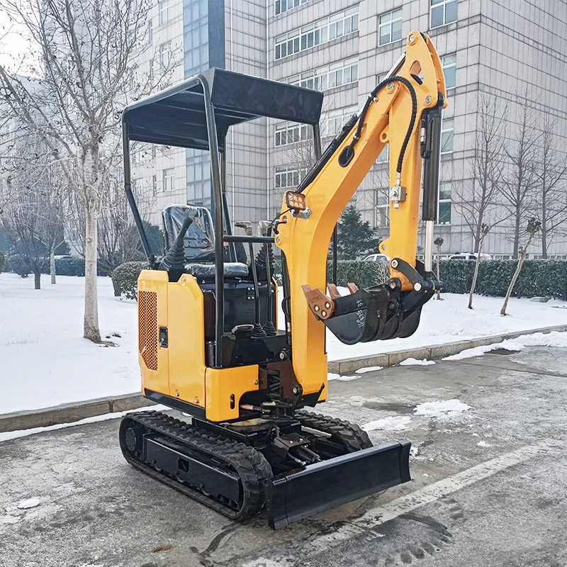 Factory wholesale mini small Chinese excavator 1.2 tons free thumb mini crawler excavator for sale