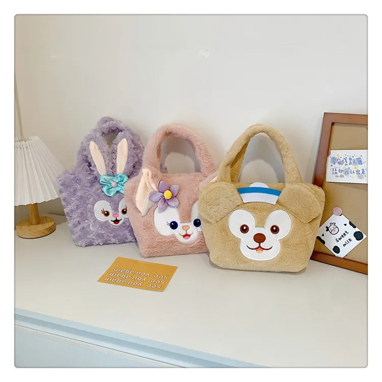 

Sanrio Plush Bag Kawaii Kuromi Cinnamoroll Melody Cartoon Anime Handbag Crossbody Cosmetic Travel Storage Bags Women Girls Gifts