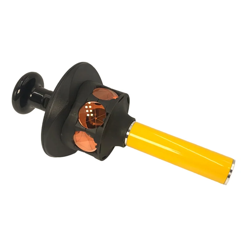 منشور 360 درجة مطلي بالنحاس لمحطة تريمبل المجموع 5/8 بوصة × 11 خيط أنثى مع عمود قسم ممتد 10 سم