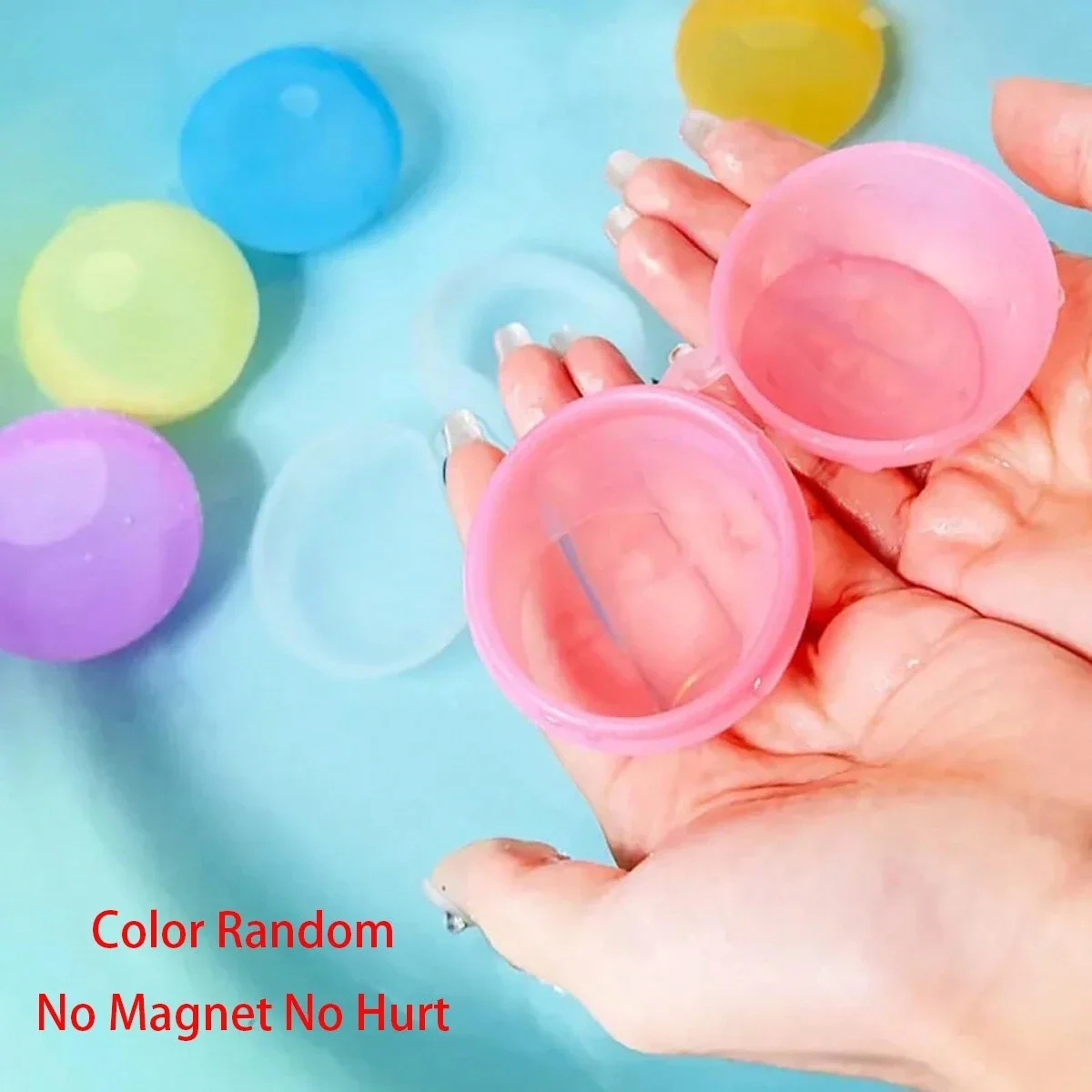 6/12/24Pcs Reusable Water Balloons Soft Silicone Water Bomb Quick-Fill Water Balls Summer Pool Beach Party Fun Game Water Toy