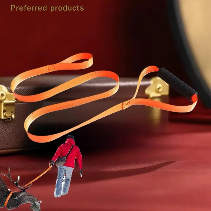 

Цельный портативный съемник, тянущая веревка для оленя, охотничий ремень для оленя с ручкой, универсальный ремешок для фермы на открытом воздухе