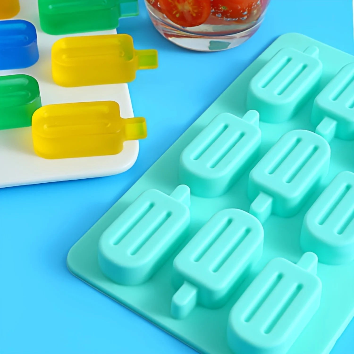 1pc Ice Cube Mold, Silicone Popsicle Mold, Multifunctional Chocolate Mold, Mold For Pudding,Jelly,Candy, Whiskey Ice Cube Tray, 