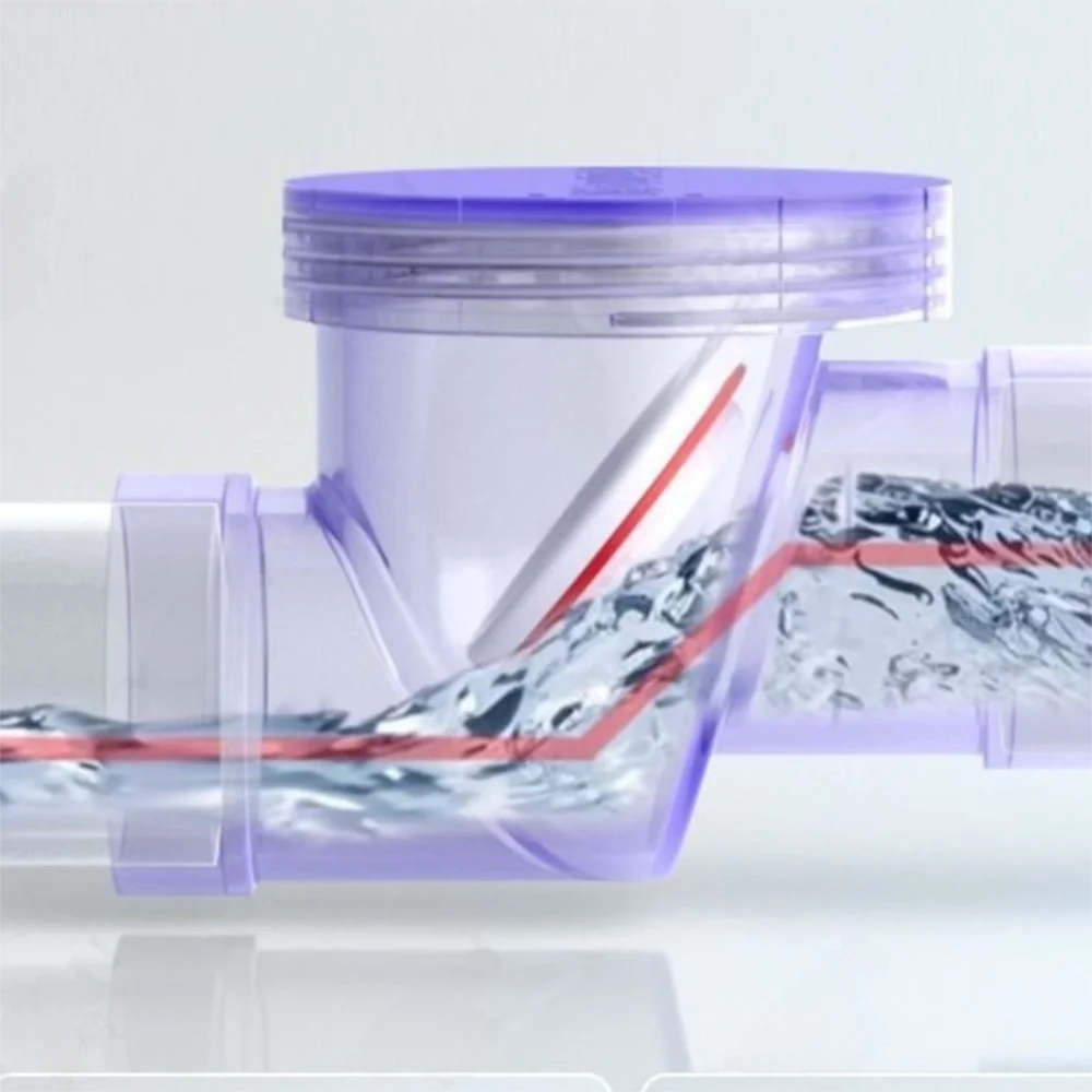 

Комплект сливных труб для раковины из пластика: изогнутая труба, антизасорный слив, обратный клапан, защита от запаха, быстрое подключение