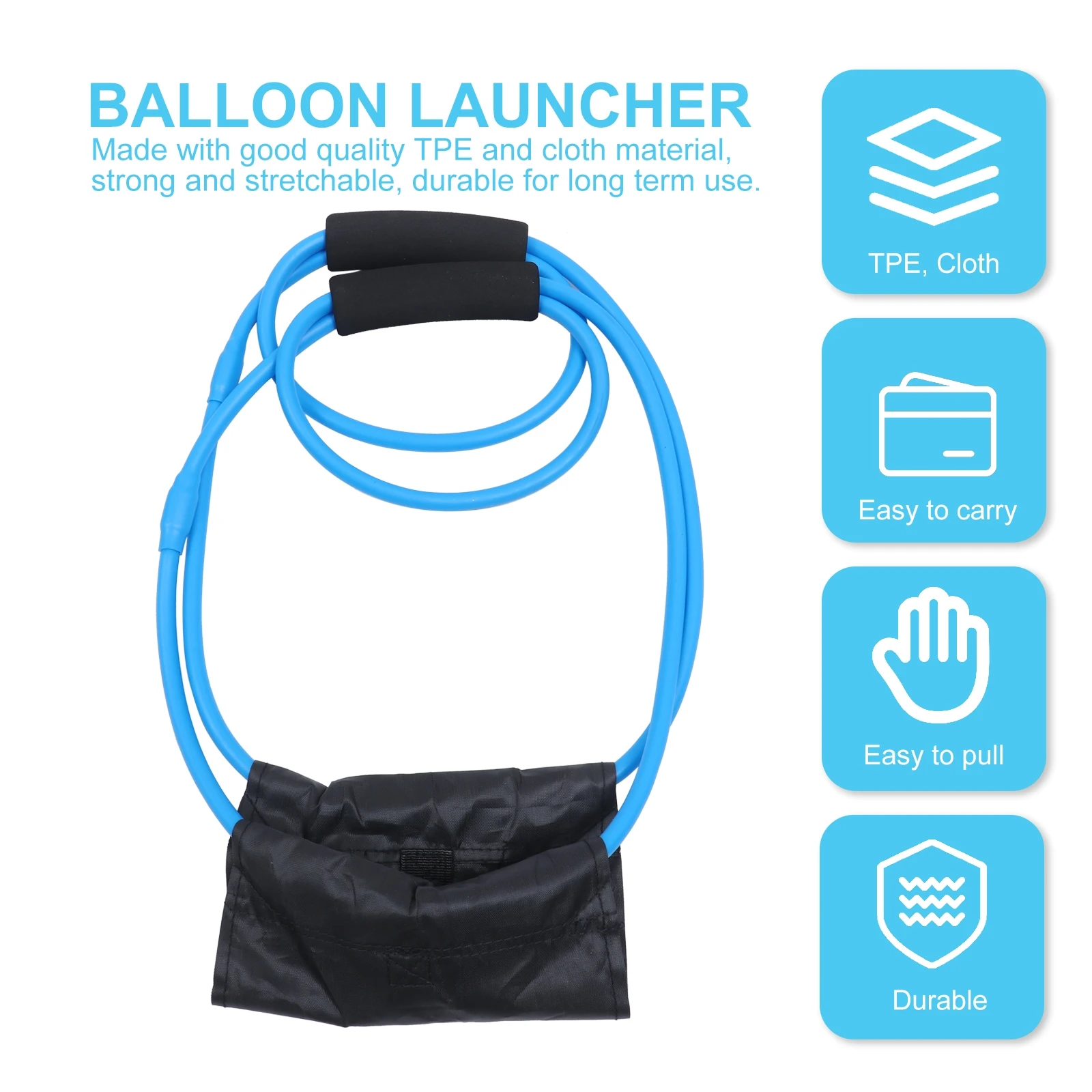 Wasserwerfer, dehnbar, TPE, für den Außenbereich, für Party, Strand, Spaß, Ballon, Wasserballonwerfer