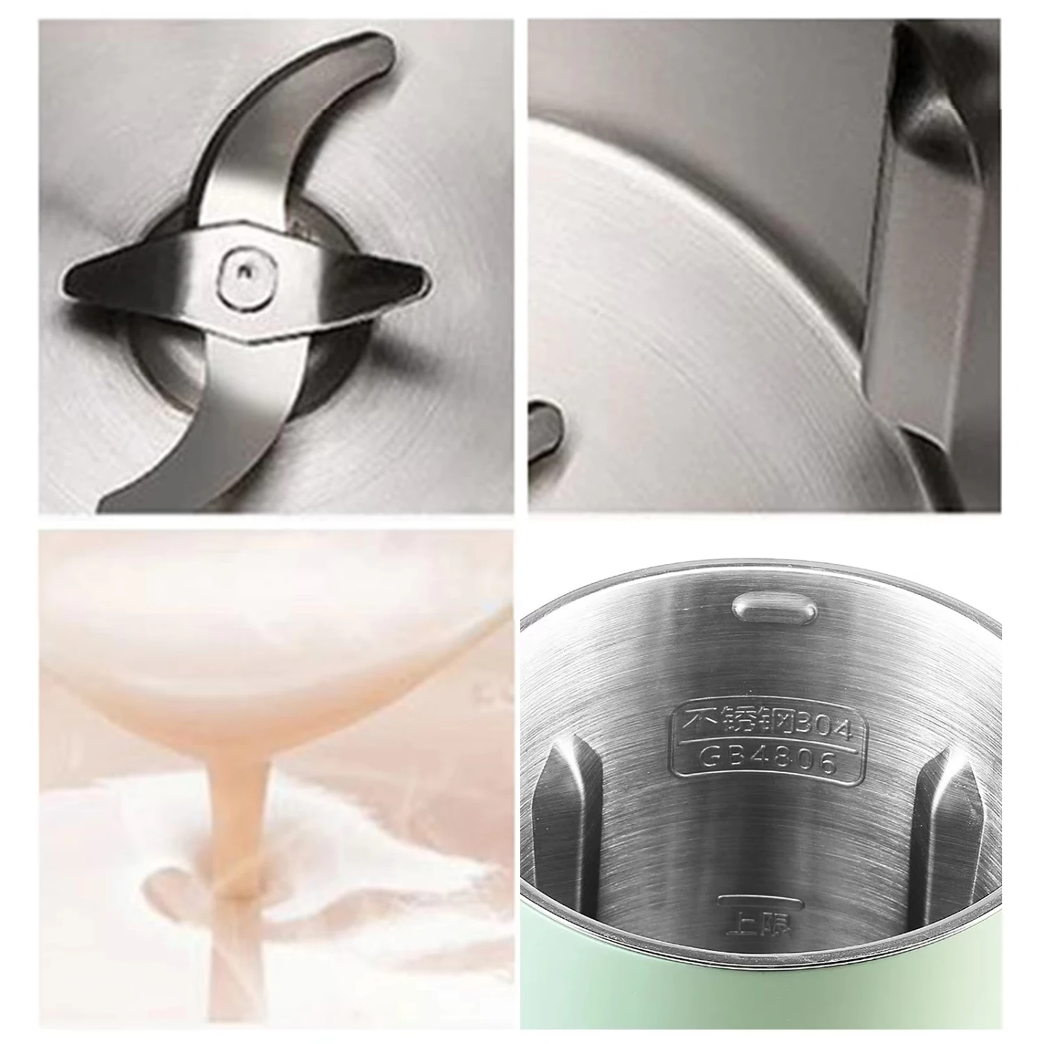 صانع حليب الصويا متعدد الوظائف 350 مللي عصارة ماكينة حليب الصويا مع الفولاذ المقاوم للصدأ وشفرة متعددة الطباخ خلاط الحبوب أغذية الأطفال