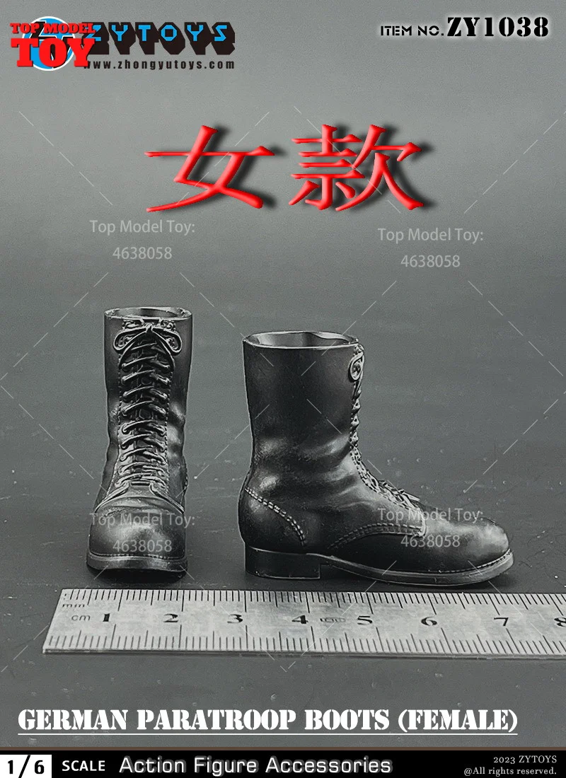 ZYTOYS ZY1024 ZY1028 ZY1034 1/6 WWII Military Boots Shoes Accessory Model Fit 12'' Male Soldier Action Figure Body Dolls Toy