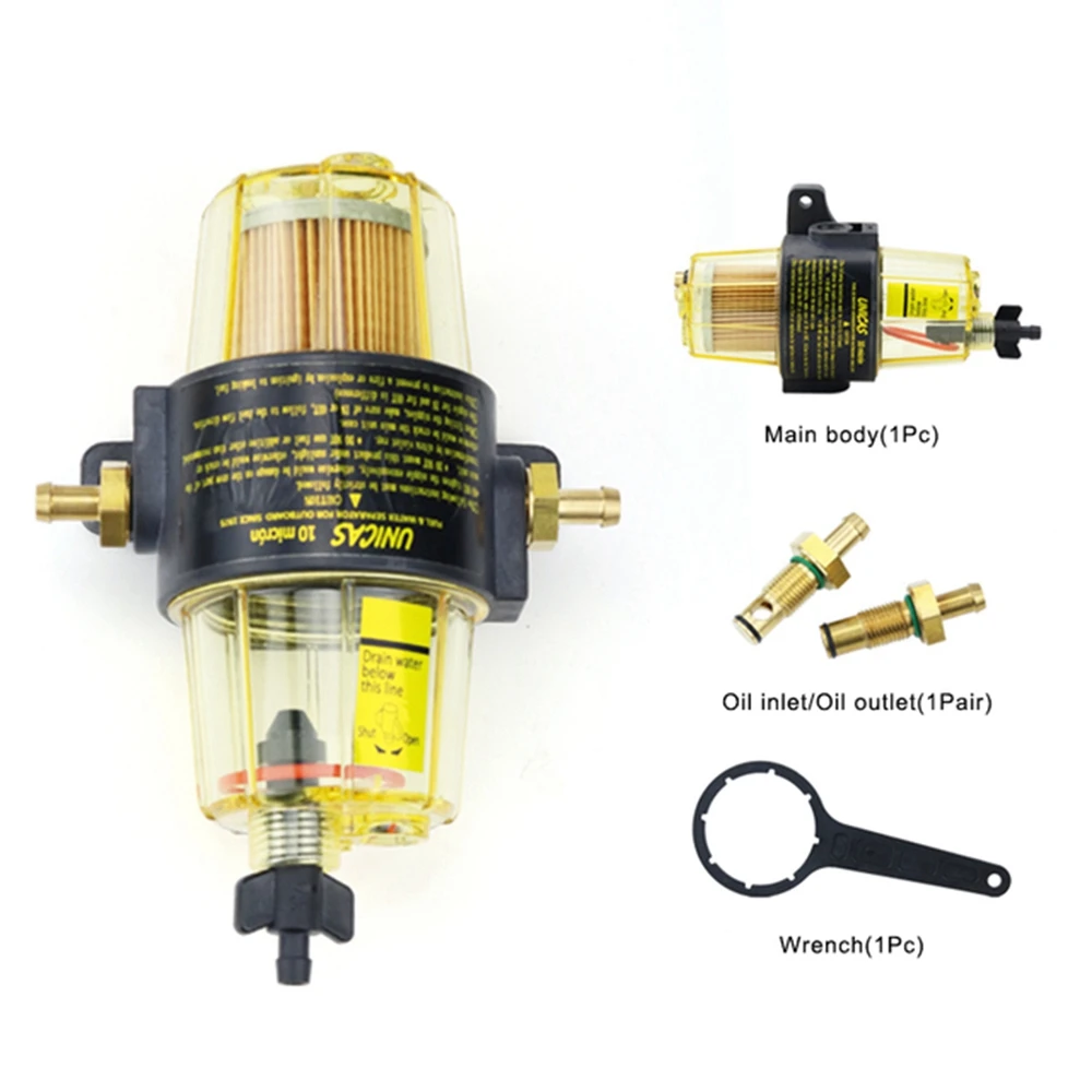 Filtre à carburant UF-10K Mathiateur Carburant-Eau Assemblage avec Tout pour Moteur Hors-Bord Tohatsu Mercury