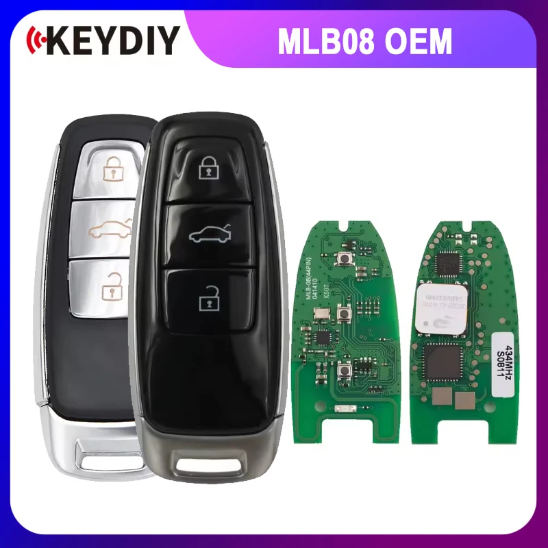 

1PCS KEYDIY MLB08(OEM Solution) MLB For Audi Style 3 Buttons Universal Smart Remote PCB Board and Key Shell – 434 Mhz