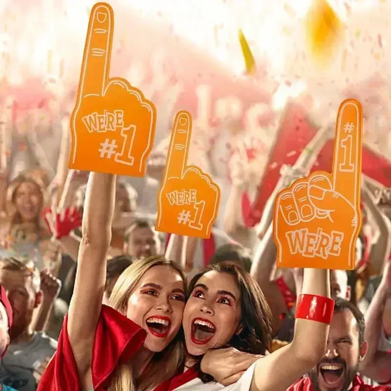 العالمي أصابع رغوية كبيرة التشجيع الدعائم اليد الرياضية الحدث الهتاف النخيل الدعائم الطرف رقم 1 إصبع مروحة رغوة #5