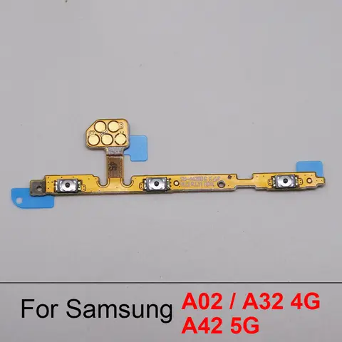 Para Samsung Galaxy A42 A426B / A32 4G A325F / A02 SM-A022F encendido apagado volumen botón lateral Cable flexible