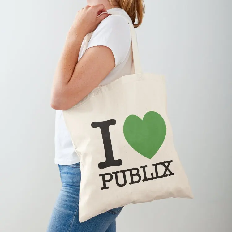 

I Heart Publix Tote Bag custom tote bag reusable shopping bag sacs de shopping canvas shopping