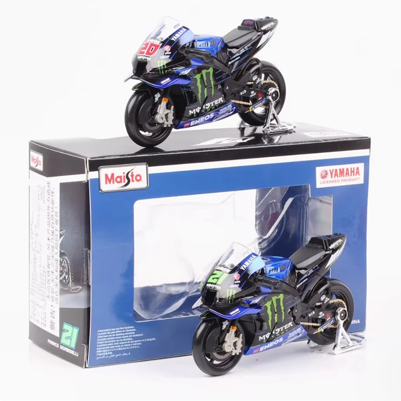 Maisto 1:18 Scale Yamaha YZFR1KTM Honda RC213V GP21 รถจักรยานยนต์หล่อโลหะผสมรุ่น STATIC Metal Collection ของเล่นวันหยุดของขวัญ