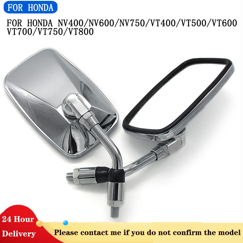 

1 Set Motorcyle Rearivew Mirror Scooter Side Mirrors For Honda NV400 NV600 NV750 VT400 VT500 VT600 VT700 VT750 VT800 Shadow 400