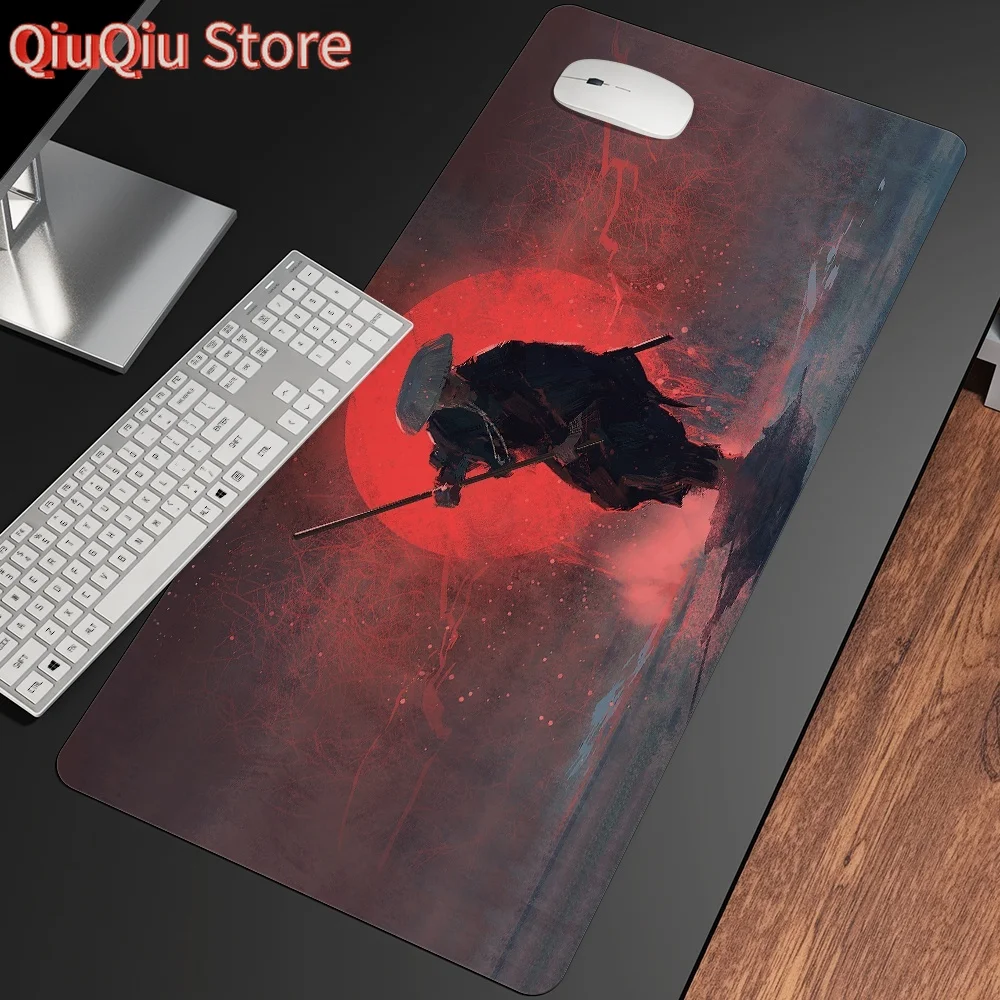 

Japan Samurai Mouse Pad Large Gaming Extended Computer Mousepad 900X400 Game Gamer Office Desk Mat Keyboard Non-slip Waterproof