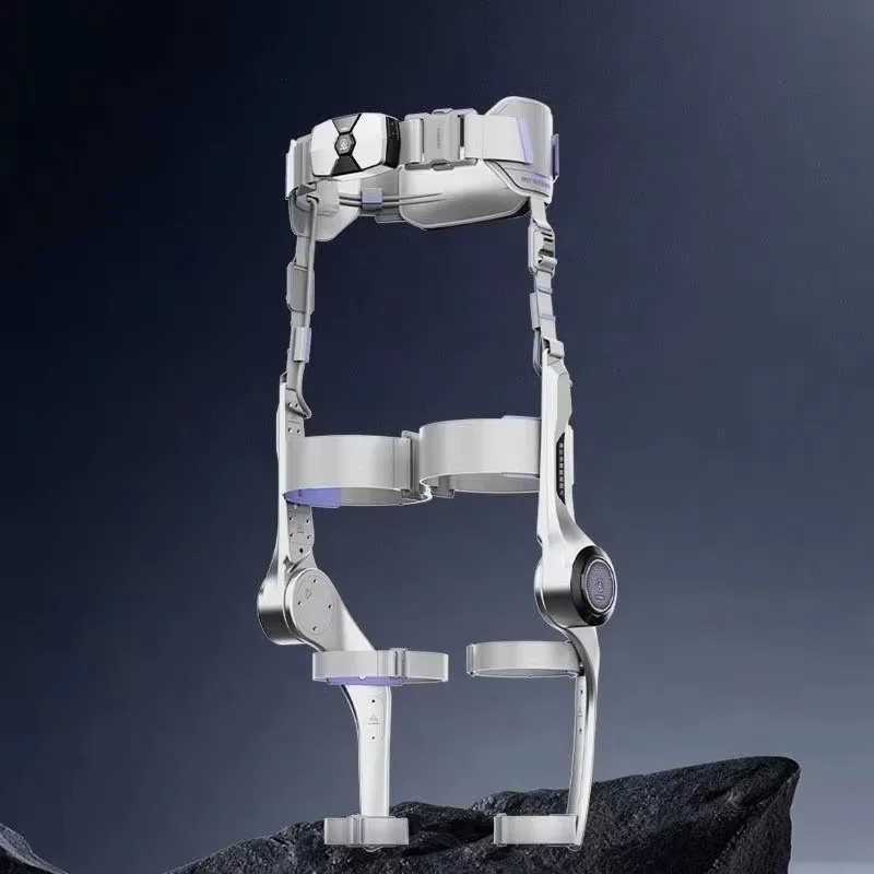 Wear an exoskeleton walking aid for patients with mild stroke and those who require leg and foot assistance