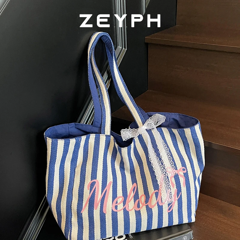 

Zeyph Reversible And Back To Back Simple Casual Beach Bag Canvas Bag Women s Casual Handbag 2025 Spring Summer Collection