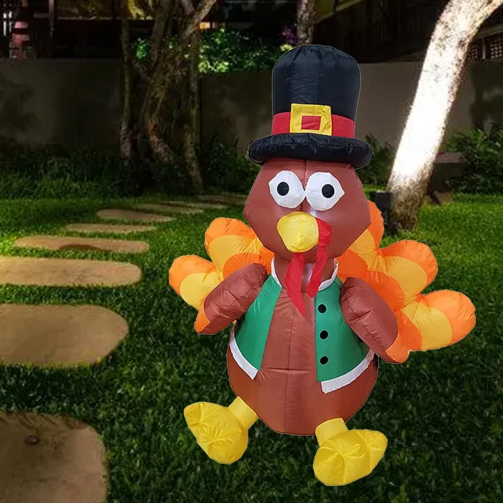 

Luminous Thanksgiving Inflatable Turkey Garden Inflatable Decorations Children Gifts Yard Garden Decoration Inflatable Toy Party