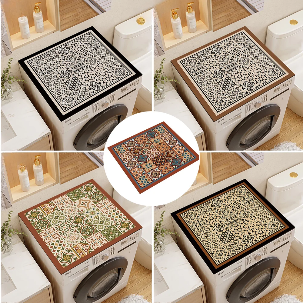 

1pc Protectors Washing Machines Refrigerator Dust Mats and Kitchen Placemat Bathroom Rugs Dust-proof Drain Pad Coffee Table Pad