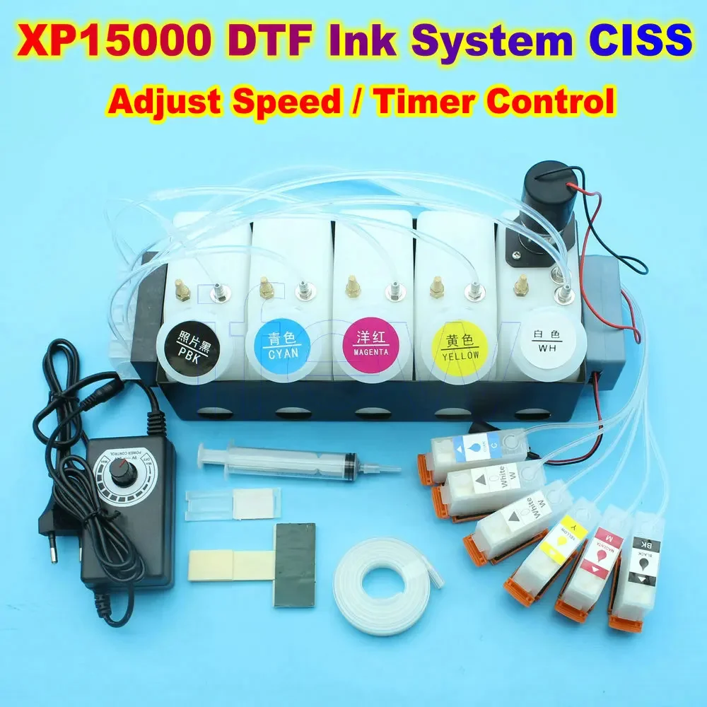 

XP15000 Printer DTF CISS Ink System for Epson XP15000 XP-15000 White Ink Stirrer Mixer Timer DTF CISS Continuous Ink System Kit