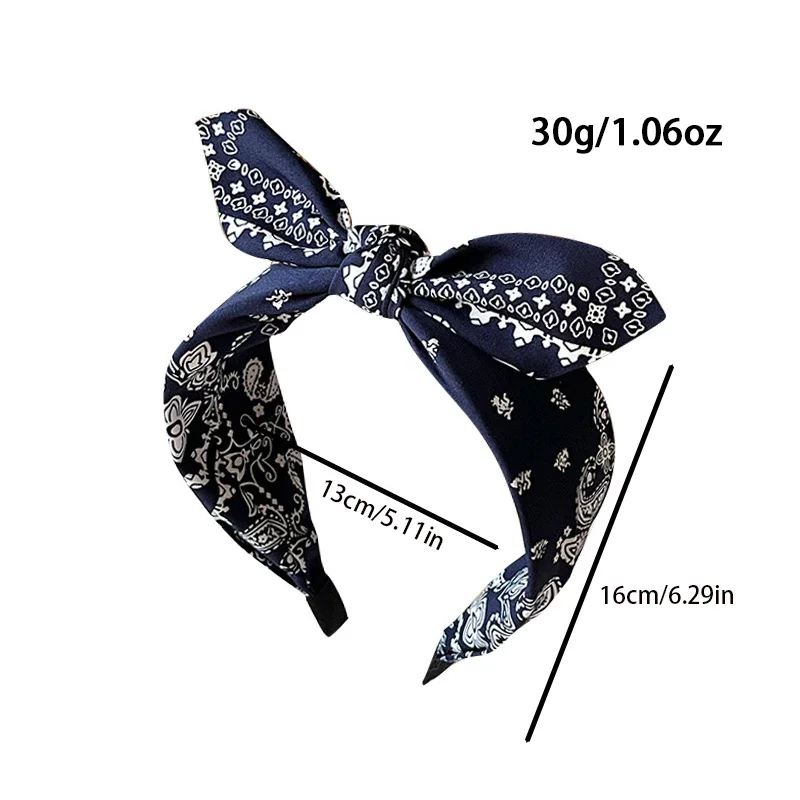 1/4 Stück ZYFHTT Bohemian Style Cashew Print Stirnband für Frauen, elegantes Haarband für den täglichen Gebrauch, modisches Haarband für Mädchen zum Waschen des Gesichts – Detail 4