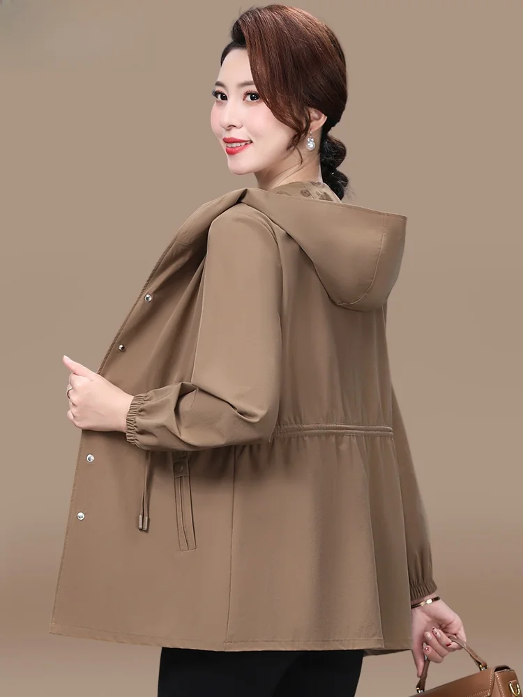 

Весенняя куртка Ele ort Sle для женщин, повседневная, модная, в корейском стиле, из смесового полиэстера, на молнии