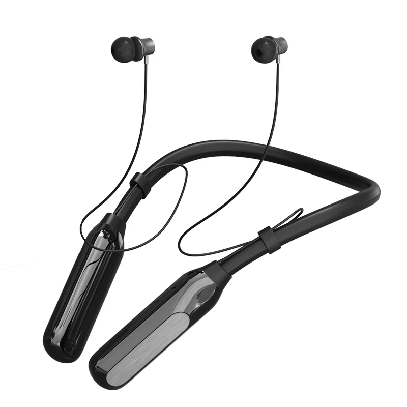 5.0 sports Bluetooth headset, wireless metal  headphone with neck, with microphone for all phone,latop,stereo mp3Support SD Card