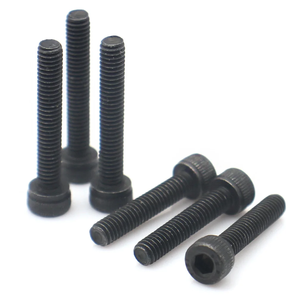 50-2 stks M2 M2.5 M3 M4 M5 M6 M8 M10 M12 Grade 12.9 Koolstofstaal Hex Socket Allen Bouten (Volledige Draad) Cilinder Cup Punt Schroeven
