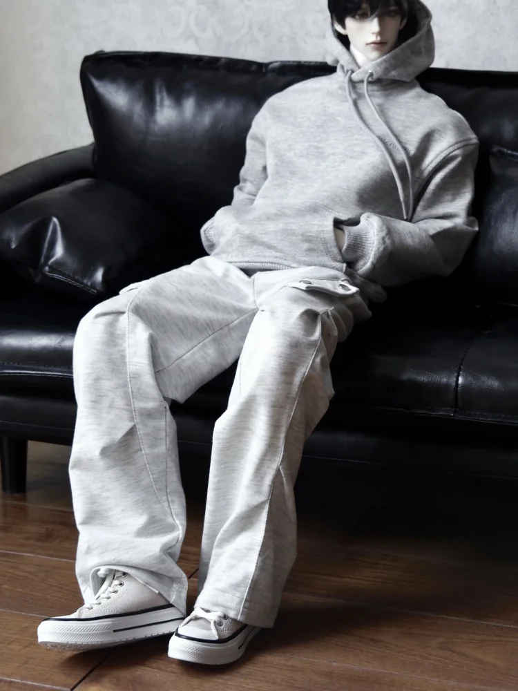 Ropa para muñecas BJD de 1/4, 75cm, 77cm, pantalones negros y grises, pantalones deportivos, accesorios de ropa para muñecas (sin muñeca)