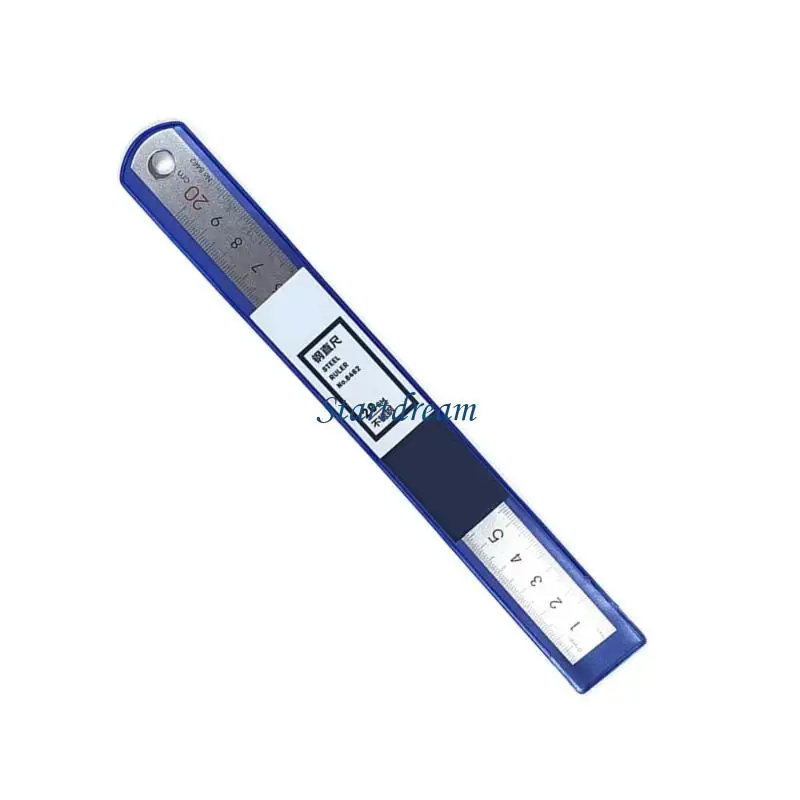 Stainless Steel Ruler 15/20/30cm Metal Ruler Measuring Tool Straight Ruler K92C