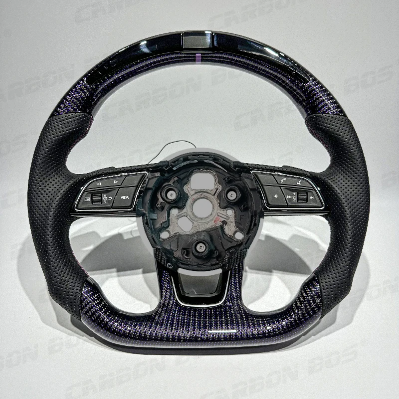 

Purple and Black Carbon Fiber Leather Steering Wheel for B8 S3 S4 S5 RS3 RS4 RS5 B8.5 8P 8V B9 C7 A6 A7 RS6 RS7 A8 S6 S7