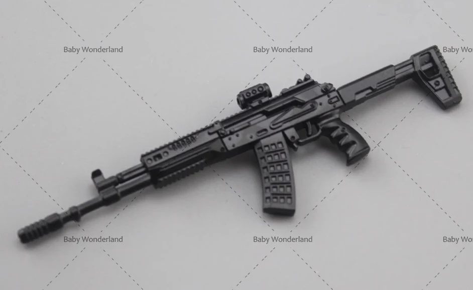 W magazynie 1/12 AK 308 Mini-wkrętak żołnierz broń Model scena zdobienie manekin dopasowanie dla 6-calowego ciała figurki akcji