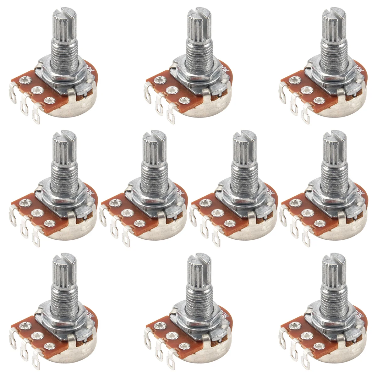 Guitar Small Size Pots B500K Potentiometers For Guitar Bass Parts (Pack Of 10)