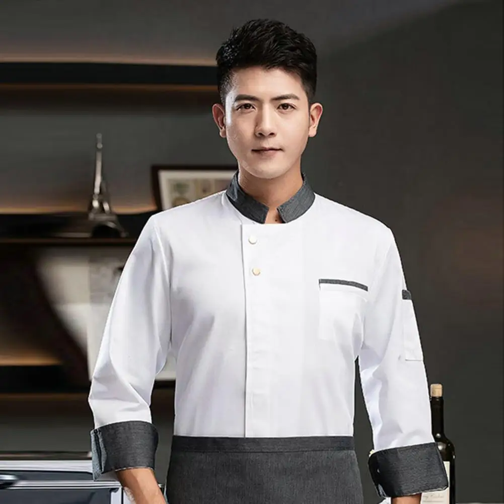 Kitchen Clothes Chef Uniforms Long-sleeved Hotel Hotel Restaurant Kitchen Western Food Men Women Chef Work Clothes Chef Uniform