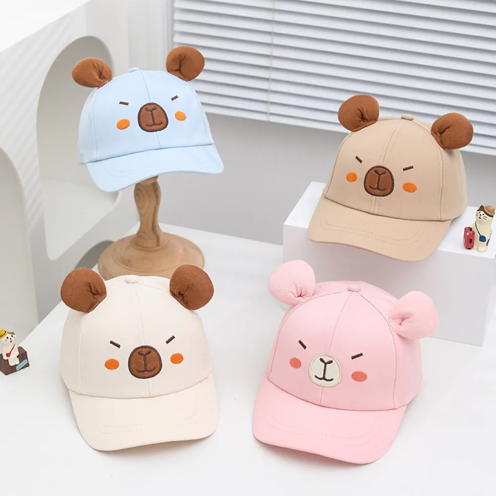 

Trendy Breathable Capybara Peaked Cap Thin Korean Style Children Baseball Hat Lightweight All-Match Baby Sunscreen Hat Outdoor