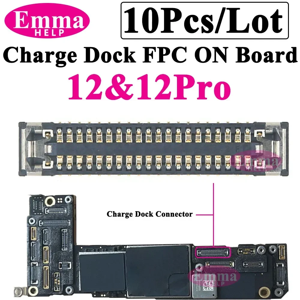 Original Charge Dock FPC Connector port  for iPhone 13 11 Pro Max 14 Plus 12 Mini XS Max on Logic Board USB Charging Flex Cable