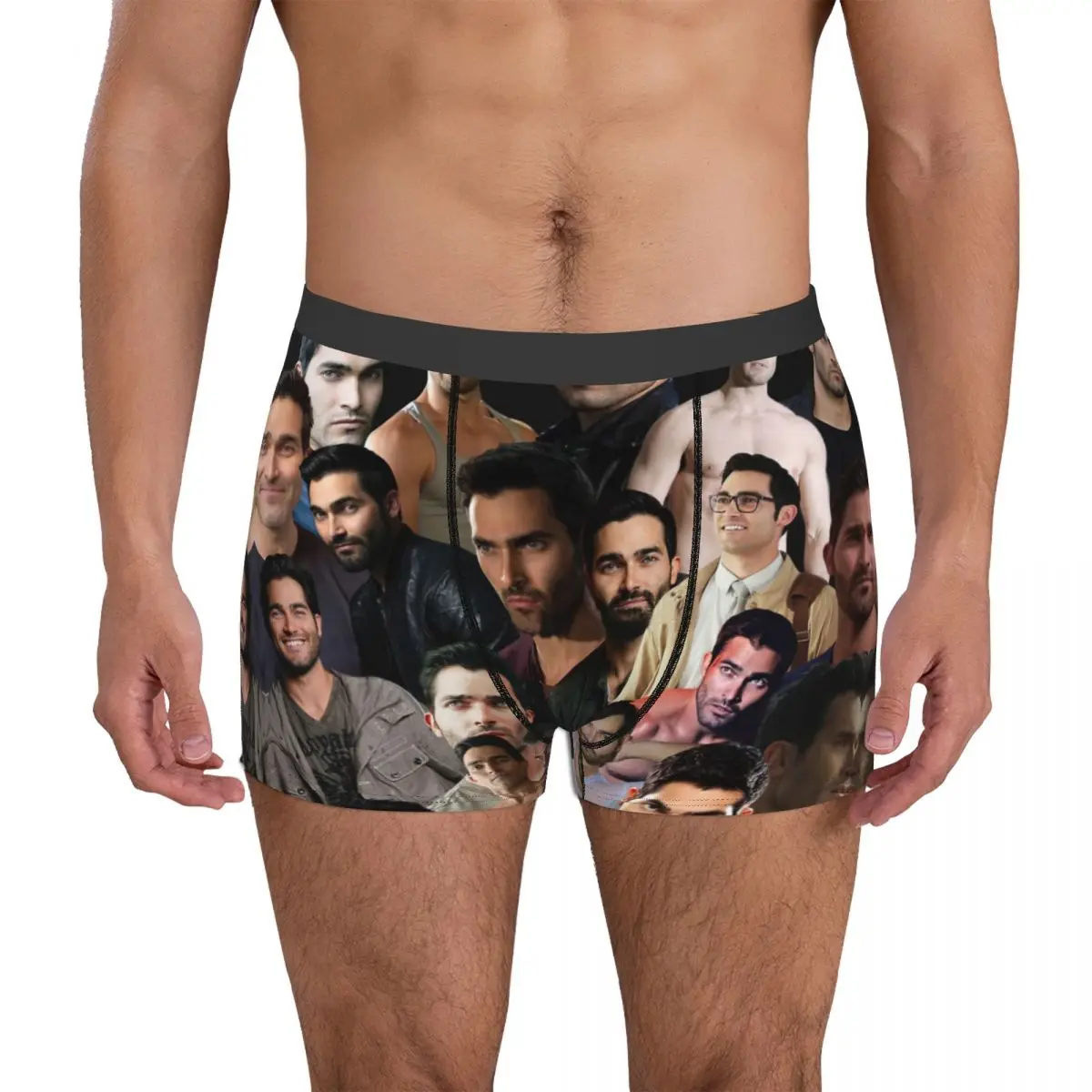 

Tyler Hoechlin Photo Collage Men's Boxer Briefs Shorts Men Underpants Cartoon Anime Funny Men's Panties Soft Underwear For Men