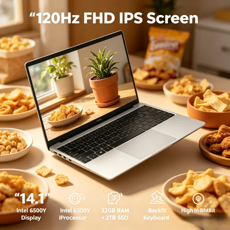 

Intel 6500Y 14.1" High Performance Laptop 120Hz FHD IPS 32GB RAM 2TB SSD Backlit Keyboard