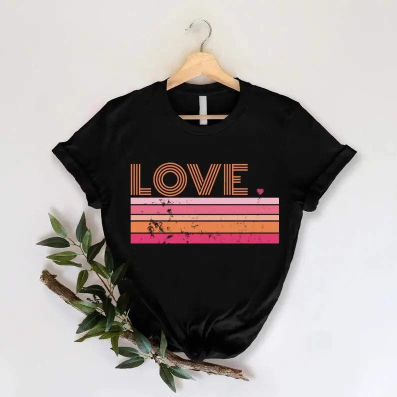 Pride Month T Shirt Lesbian Love LGBTQ Flag Rainbow for Cute LGBT