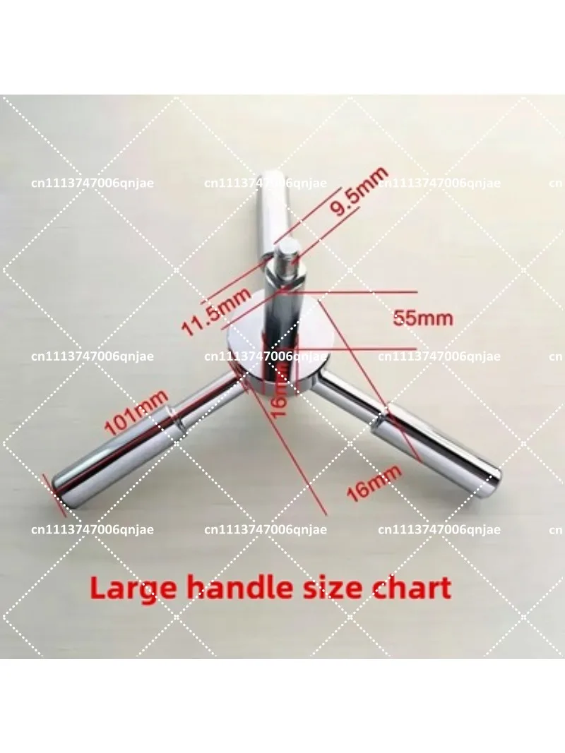 Triangular Metal Lock with Anti-Pry Handle, Heavy Duty Security Lock for Doors and Valuables Cabinet, Theft-Proof Design - view 2