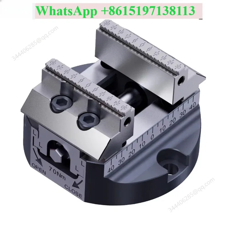 5-Axis vice dovetail replaceable jaw body hardness 58-62 fine grinding can be equipped with zero point quick change bottom