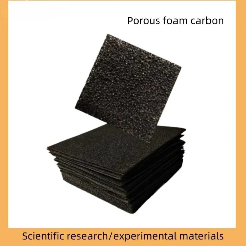 

1pc 50mmx50mm/100mmx100mm porous foam carbon/battery electrode electrolytic catalyst carrier/scientific research experiment