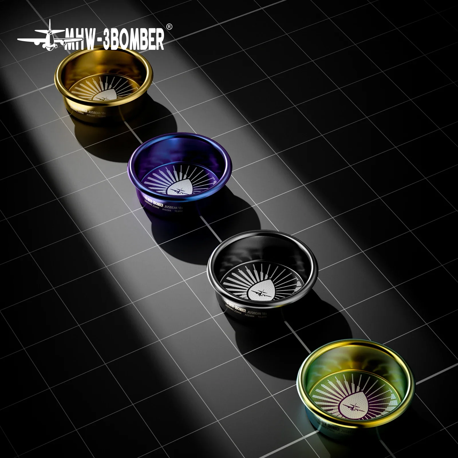 

MHW-3BOMBER 58 мм 18/20 г прецизионная корзина для фильтров, аксессуары для эспрессо с высокой экстракцией и аксессуары для кофе, корзина для фильтра для бариста