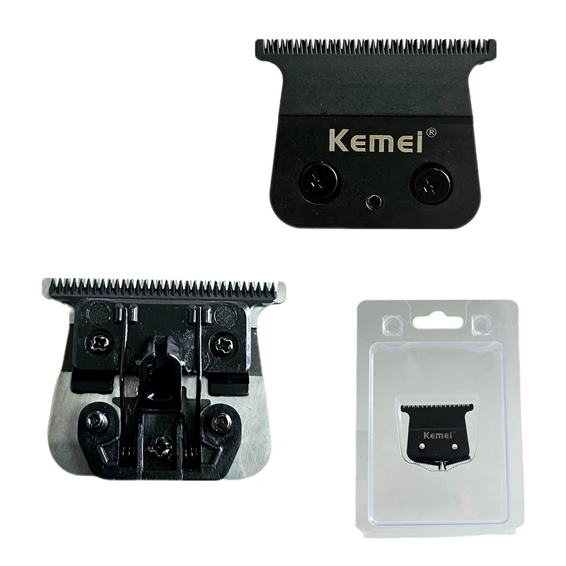 Original Quality Replacement Blade Fit For Kemei 2299 Hair Trimmer, Made of DLC Carbon Steel, with 2pcs Screw