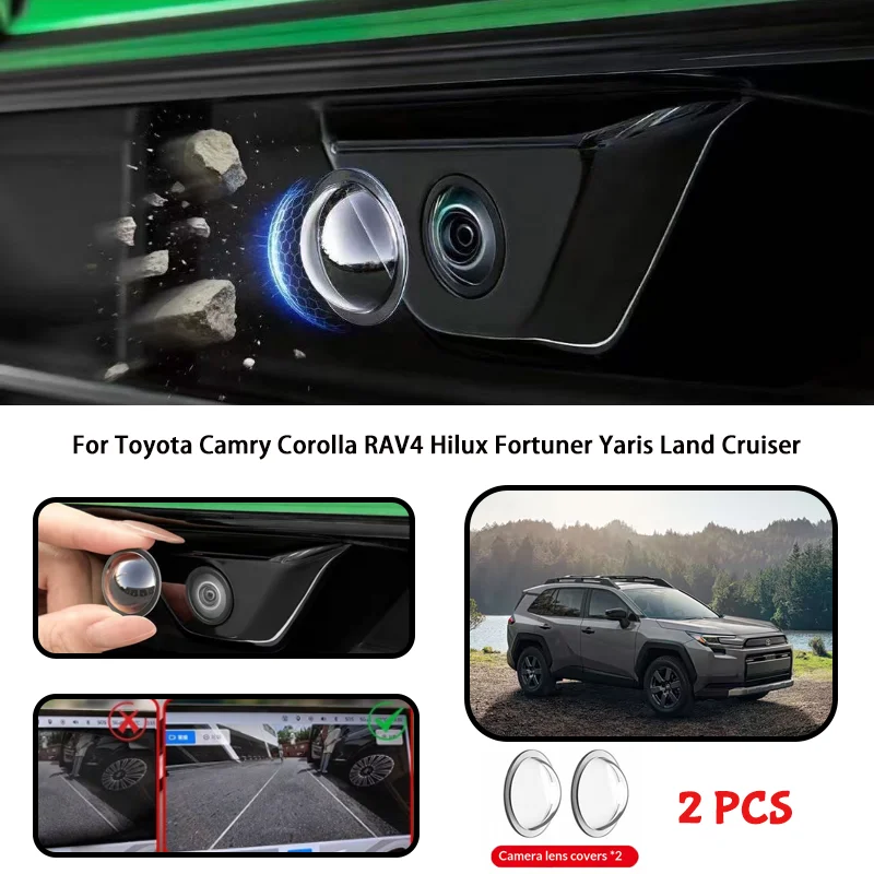 For Toyota Camry Corolla RAV4 Hilux Fortuner Yaris Land Cruiser Car camera protective cover lens cover