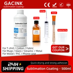 500ML Sublimation Coating Pre-Treatment Liquid For Mug Cup Stone Ceramic Leather Glass Crystal Metal Cotton Fabric T-shirt