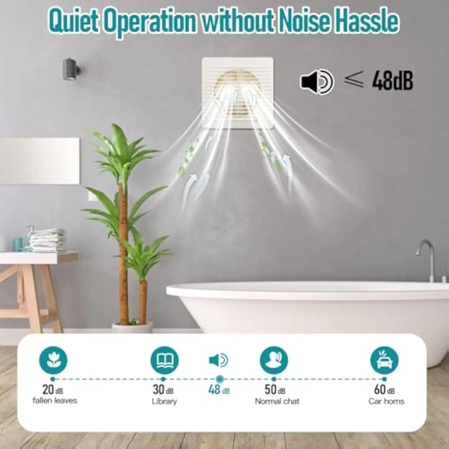 Exaustor, ventilador de ventilação de montagem na parede da janela de 8 polegadas com interruptor para ventilação eficiente da garagem do banheiro da cozinha (branco, 80W)