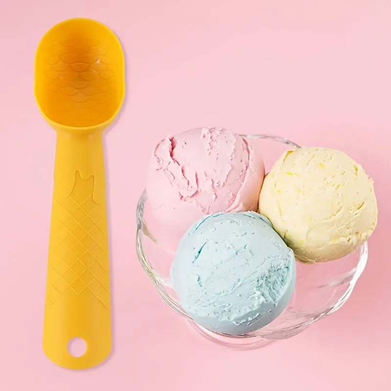 1/2pcsreusable plastic ice cream scoop, suitable for ice cream, watermelon parties, weddings, summer gatherings, essential items