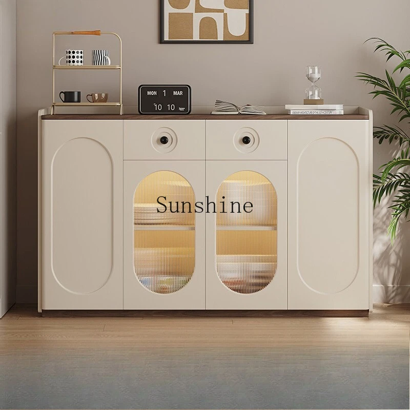 

French cream dining room against the wall tea cabinet living room coffee machine tea bar